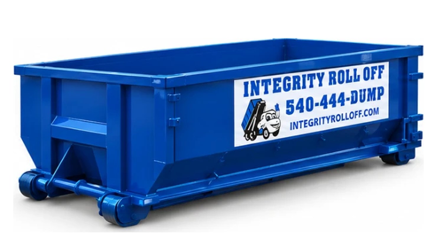Integrity Roll Off 10 yard dumpster with low 3 foot walls
