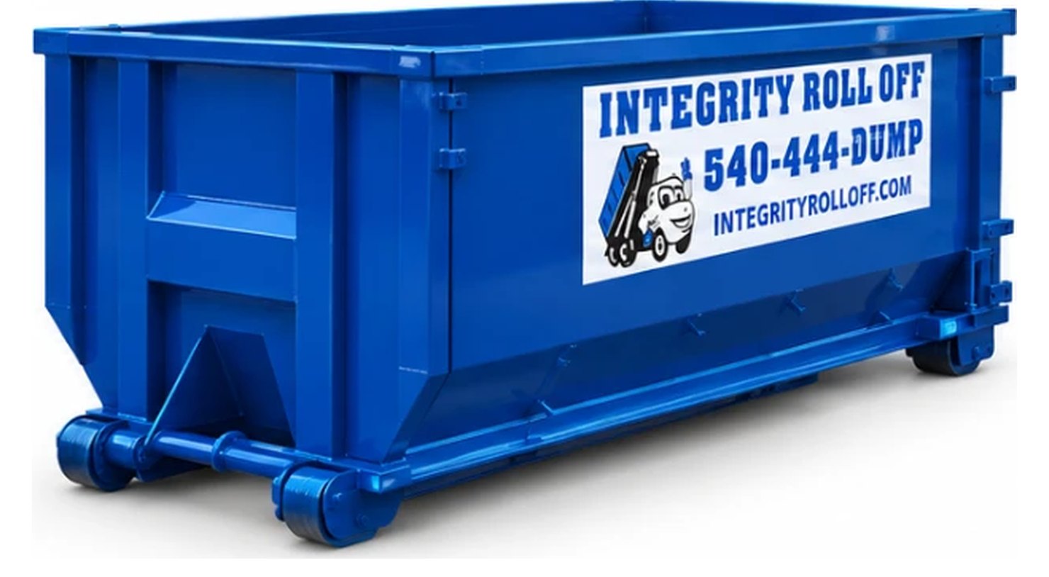 Integrity Roll Off 20 yard dumpster with tall 6 foot walls